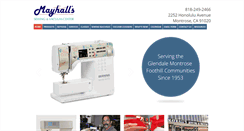 Desktop Screenshot of mayhallssewingcenter.com