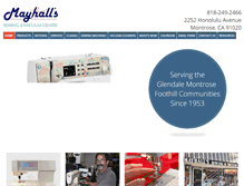 Tablet Screenshot of mayhallssewingcenter.com